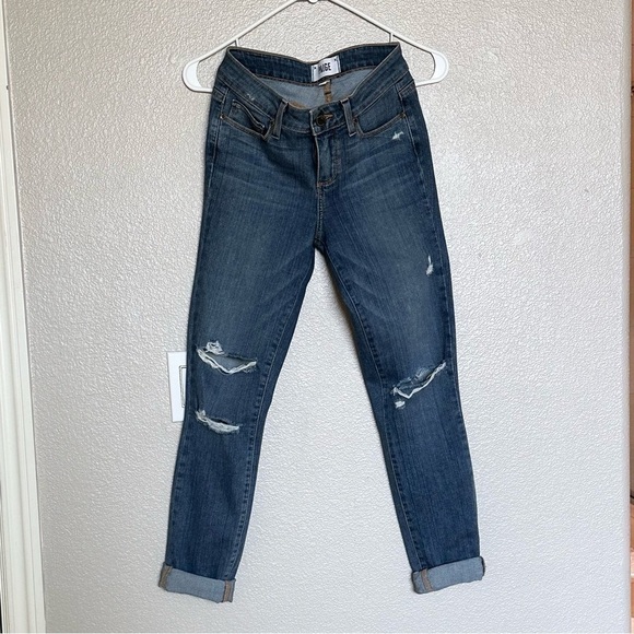 PAIGE: Distressed skinny jeans - Size 25 - Picture 2 of 7